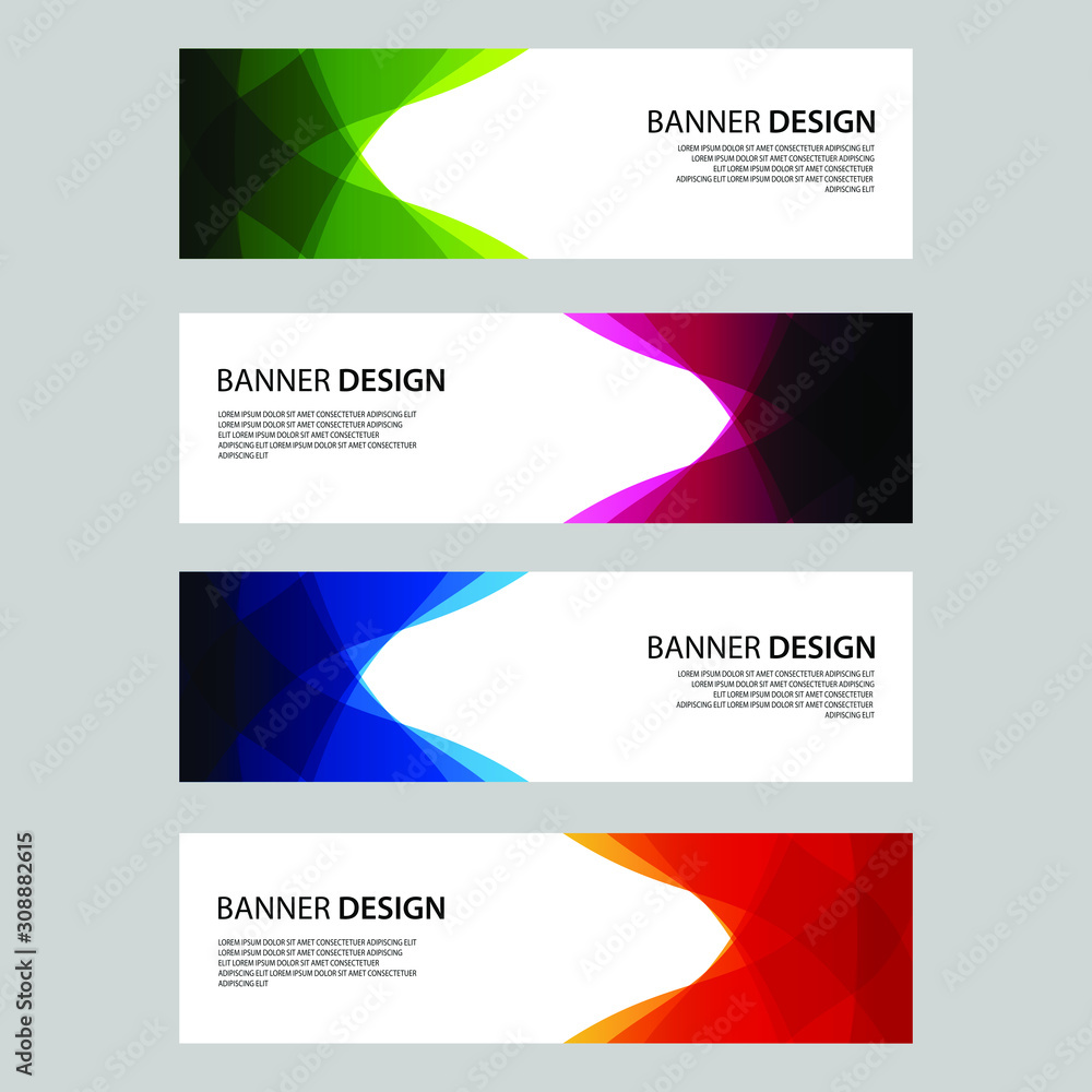 Vector Abstract design banner web template Vector Abstract design banner web template