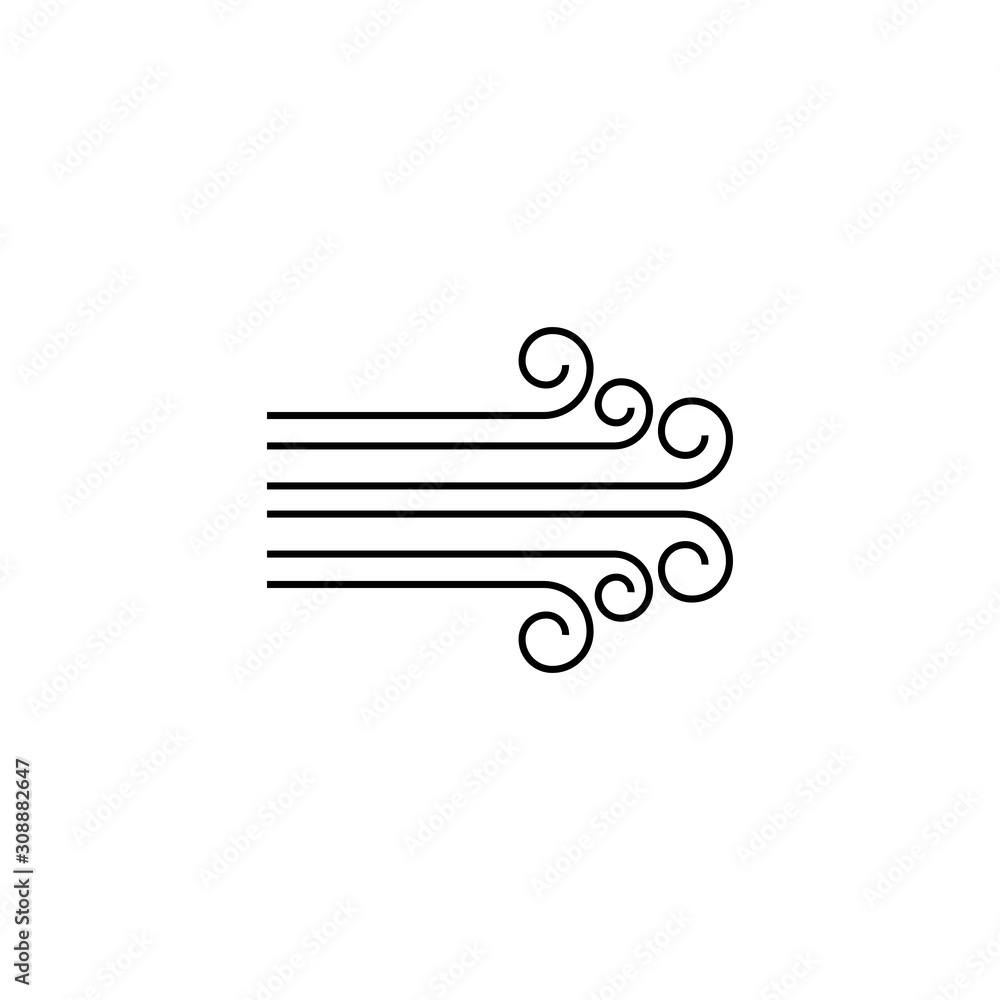 Wind vector icon design illustration Wind vector icon design illustration