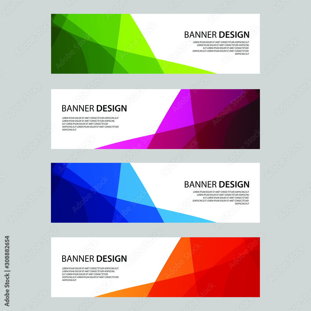 Vector Abstract design banner web template Vector Abstract design banner web template