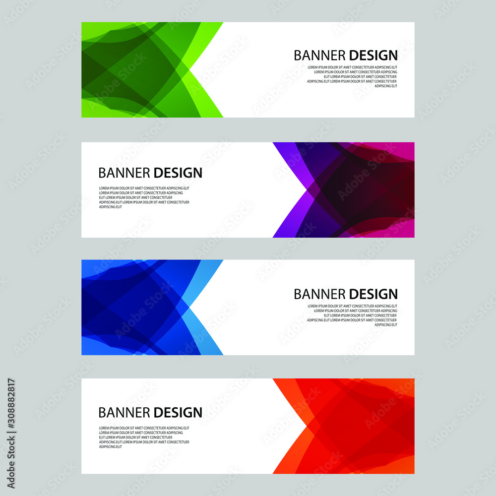 Fototapeta premium Vector Abstract design banner web template