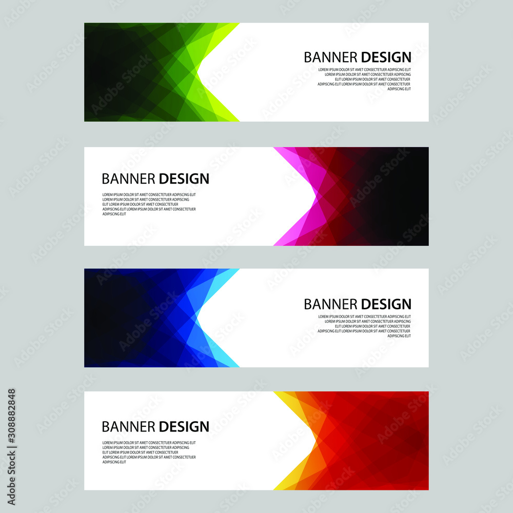 Fototapeta premium Vector Abstract design banner web template