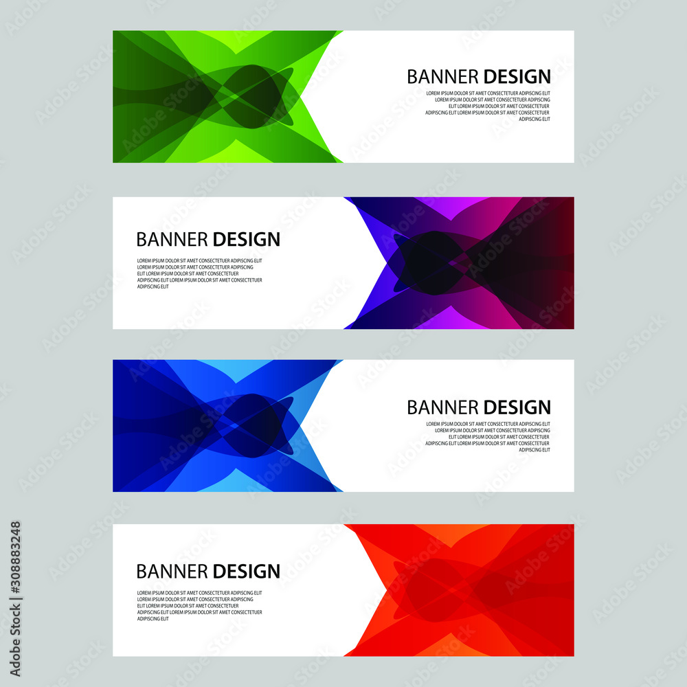 Fototapeta premium Vector Abstract design banner web template