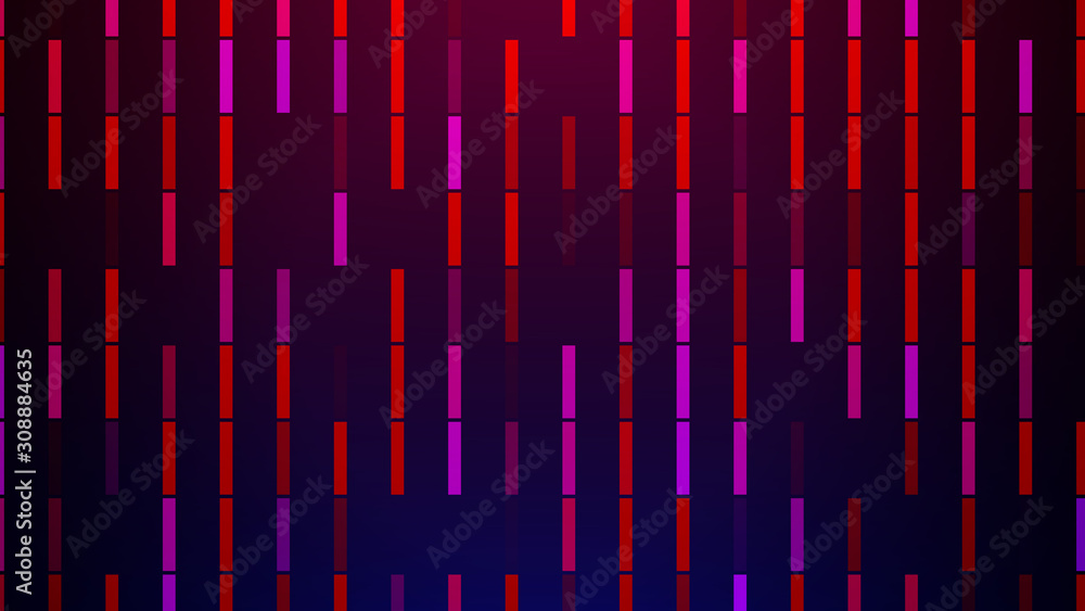 Sweet Simple Background Vertical Lines Of Standing Rectangle Shapes With Random Red Blue Color And Transparency