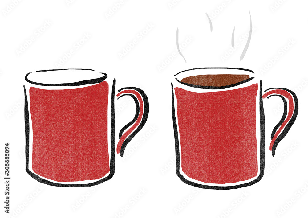 ざらついた質感のマグカップイラスト Stock Illustration Adobe Stock ざらついた質感のマグカップイラスト Stock Illustration Adobe Stock