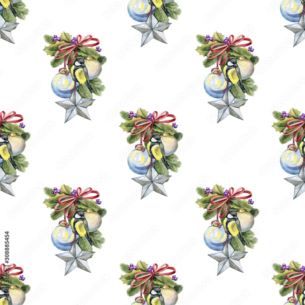 Seamless pattern with Christmas sweets. Great for packaging, postcards, fabric, etc. Seamless pattern with Christmas sweets. Great for packaging, postcards, fabric, etc.