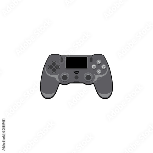 Vector of Play station 4 stick controller game console design eps format