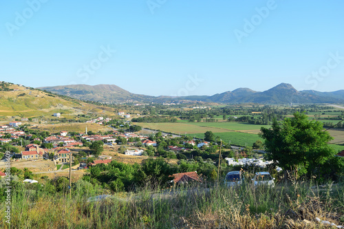 View of Badelmi area from Kalekoy - turkish aegean island Gokceada (Imbros)