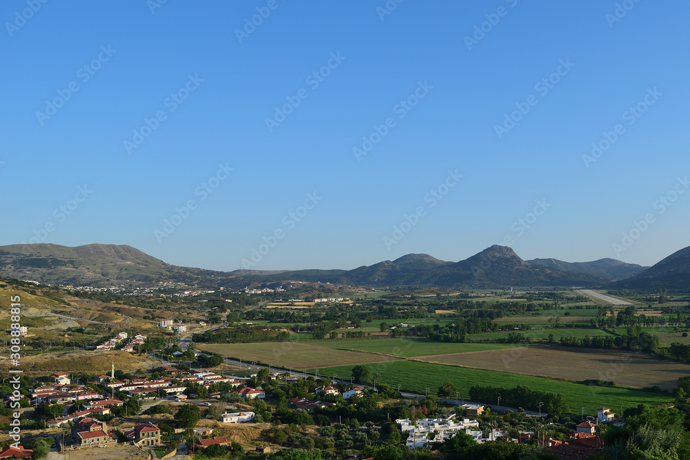 View of Badelmi area from Kalekoy - turkish aegean island Gokceada (Imbros)