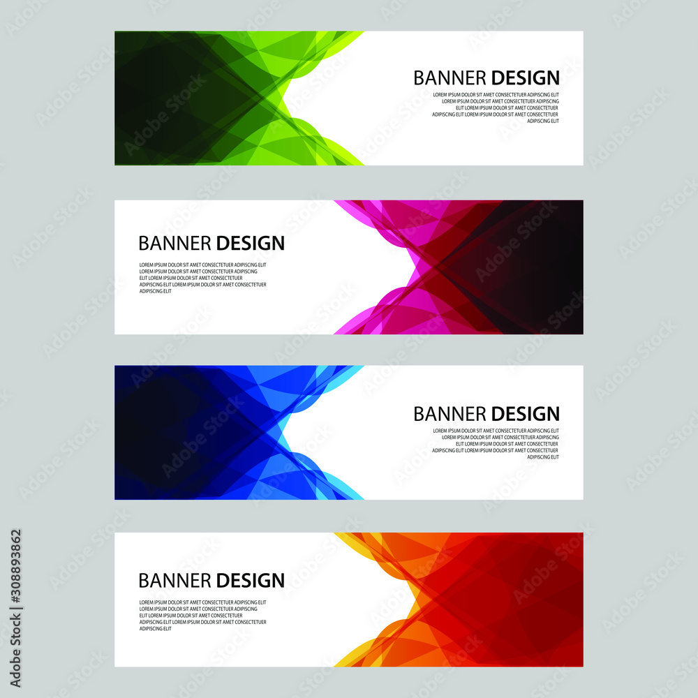 Fototapeta premium Vector Abstract design banner web template