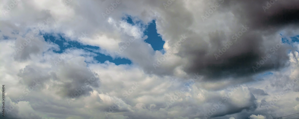 Obraz premium Blue texture summer sky Natural background.