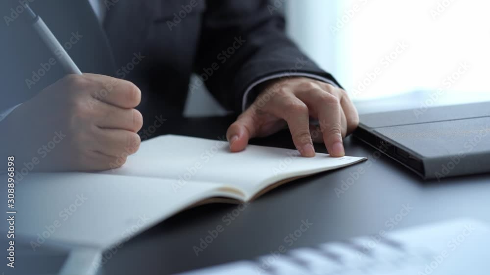 businessman proof and sign on paper, conclusion and planning concept businessman proof and sign on paper, conclusion and planning concept
