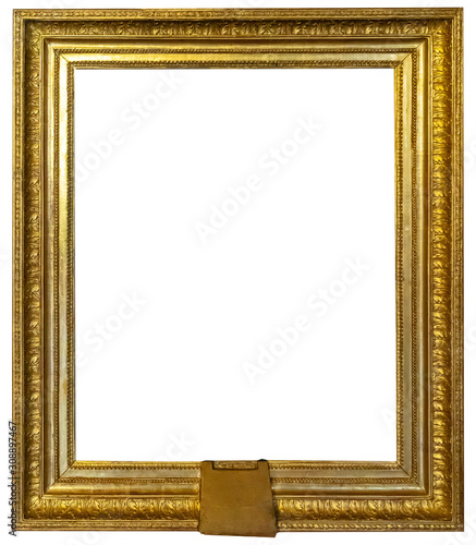 Wallpaper Mural Frame baguette isolated decor gold vintage interior Torontodigital.ca
