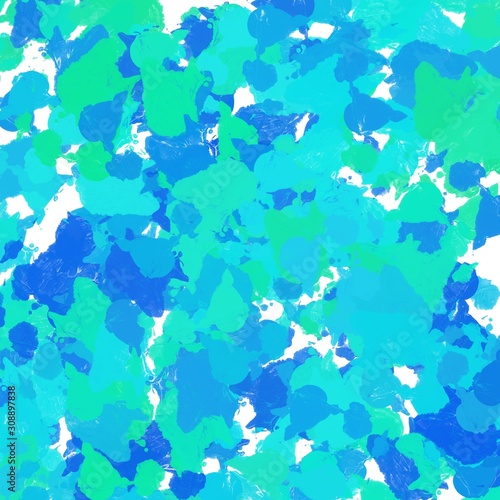 abstract background with stars in blue, turquoise and green