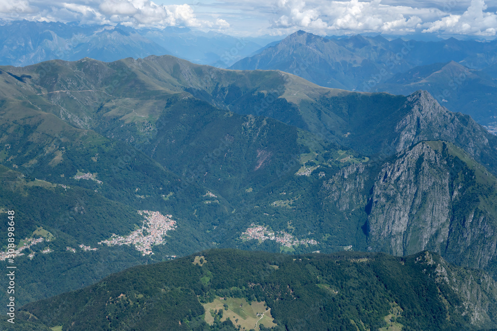 Cavargna valley mountain landscape, Italy