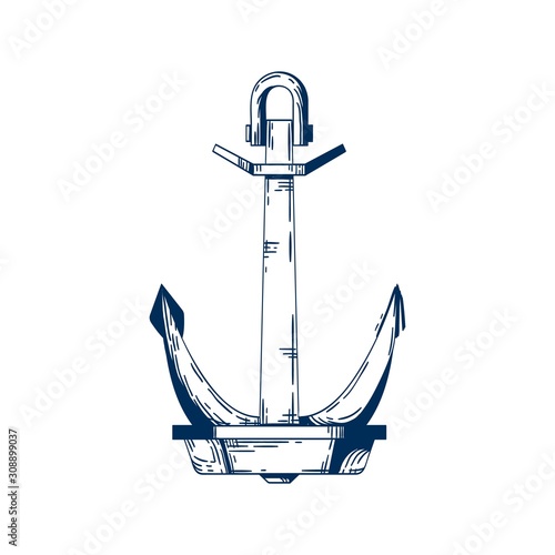 Ship armature vector illustration