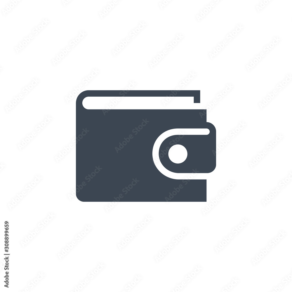 Personal Wallet related vector glyph icon. Personal Wallet related vector glyph icon.