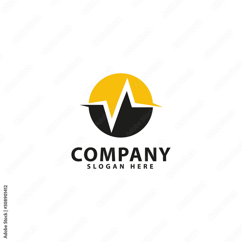 electric logo template design vector illustration, creative electric logo template design vector illustration, creative