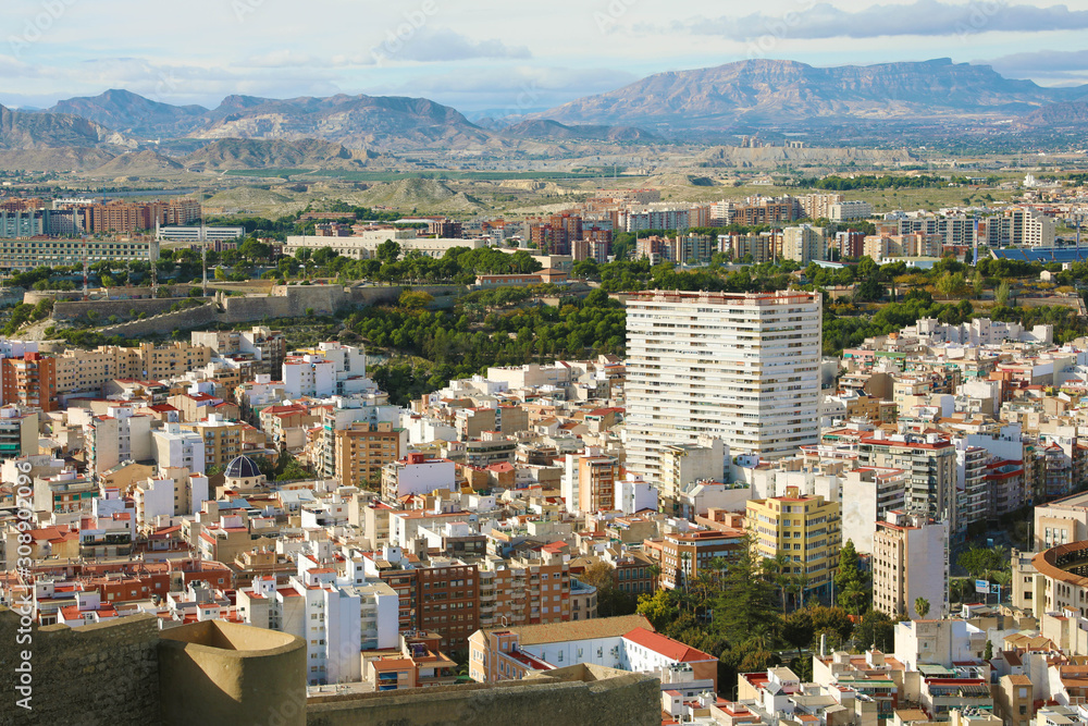 Beautiful cityscape of Alicante, Spain