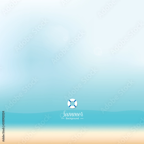 Abstract summer beach vector background