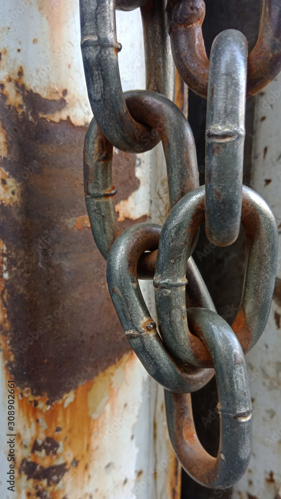 rusted Chain and grunge metal texture, rust and oxidized metal background. rusted Chain and grunge metal texture, rust and oxidized metal background.