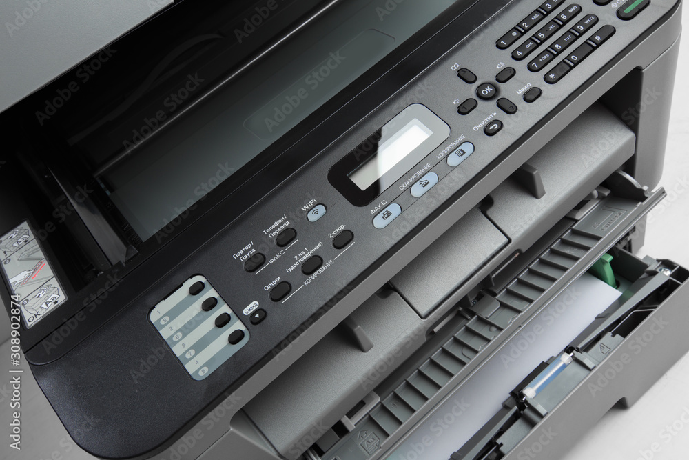 Close-up working printer scanner copier device - Image