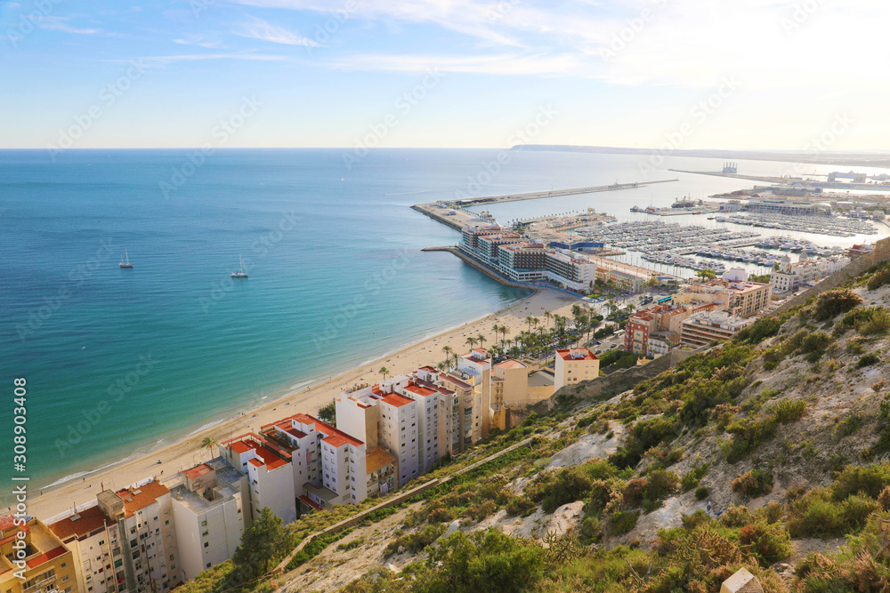 Beautiful cityscape of Alicante, Costa Blanca, Spain