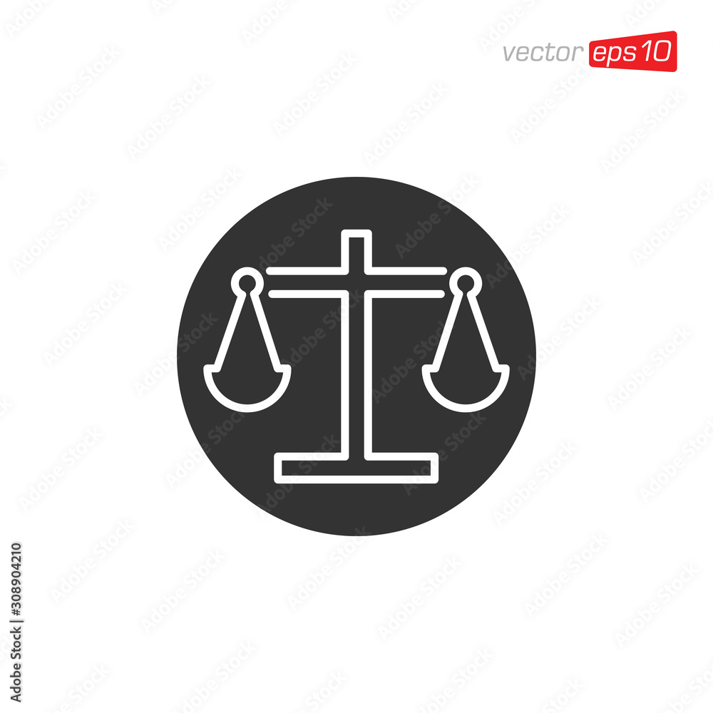 Scales Icon Design Vector Template Scales Icon Design Vector Template