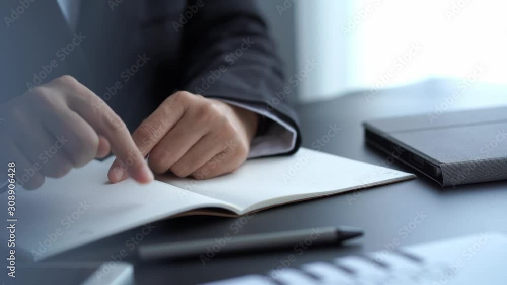 businessman hands’s gesture while explaining job description to college, motivation and briefing concept businessman hands’s gesture while explaining job description to college, motivation and briefing concept