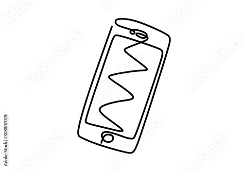 Continuous one line drawing...