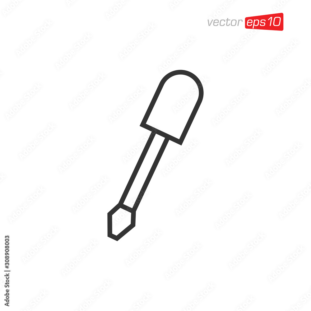 Screwdriver Mechanic Icon Design Vector Screwdriver Mechanic Icon Design Vector