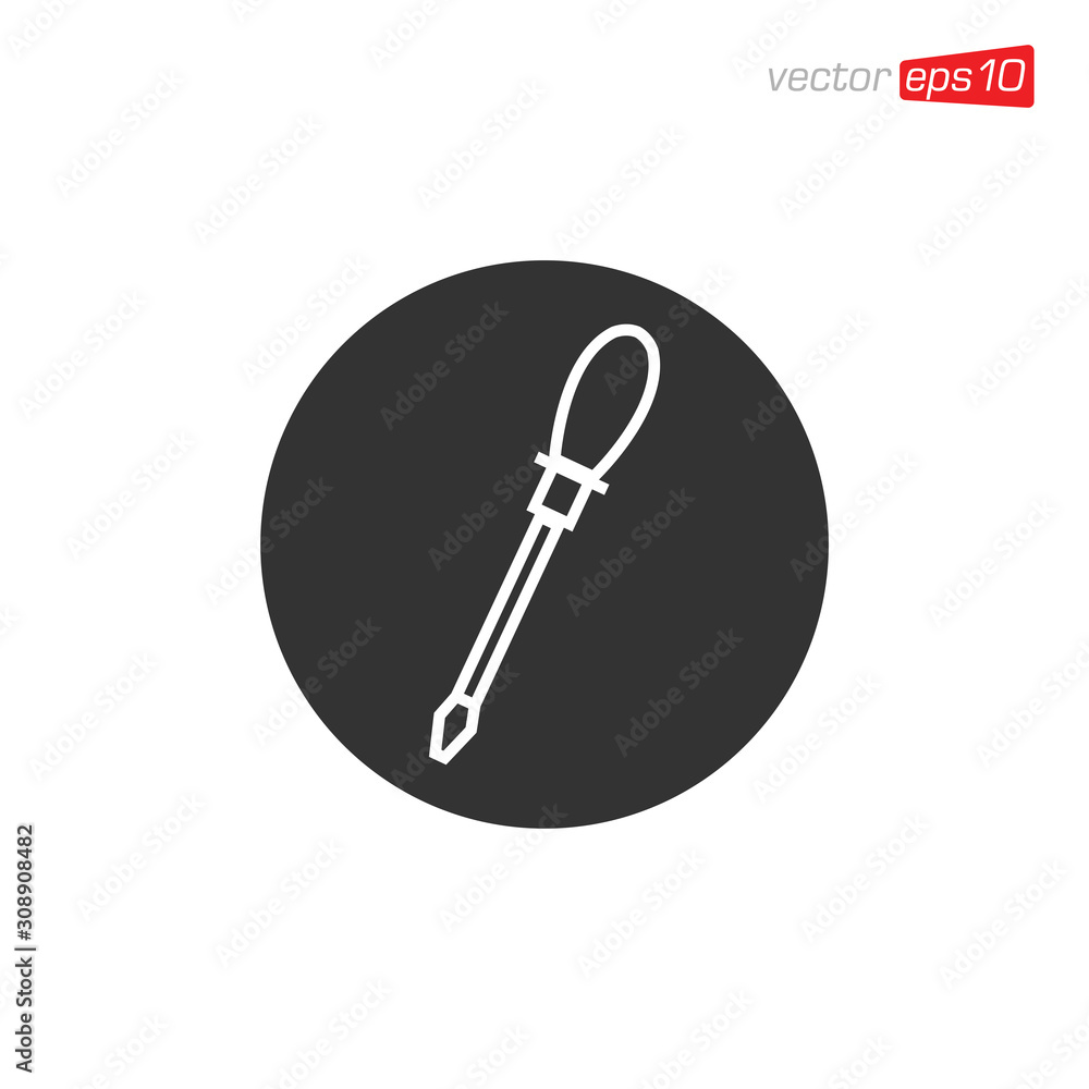 Screwdriver Mechanic Icon Design Vector Screwdriver Mechanic Icon Design Vector