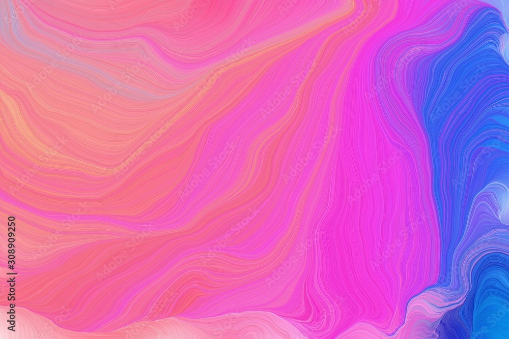 colorful modern soft curvy waves background illustration with hot pink, royal blue and orchid color colorful modern soft curvy waves background illustration with hot pink, royal blue and orchid color
