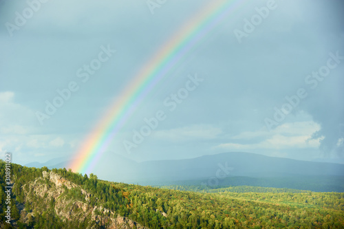 Rainbow in the Ural Mountains