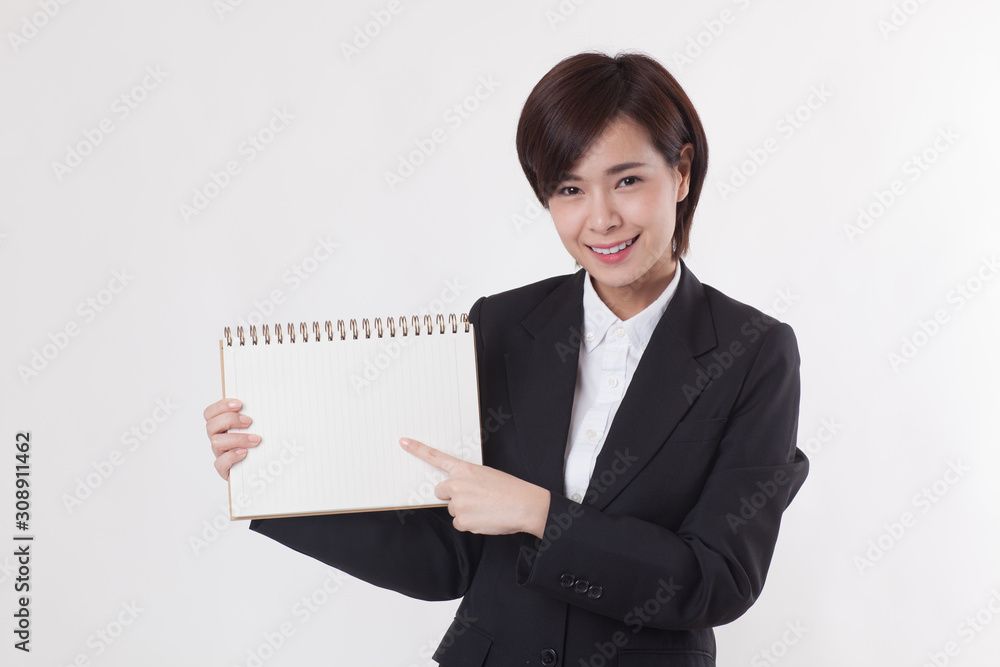 Young Asian short hair female model in formal dress which is good for business purpose Young Asian short hair female model in formal dress which is good for business purpose