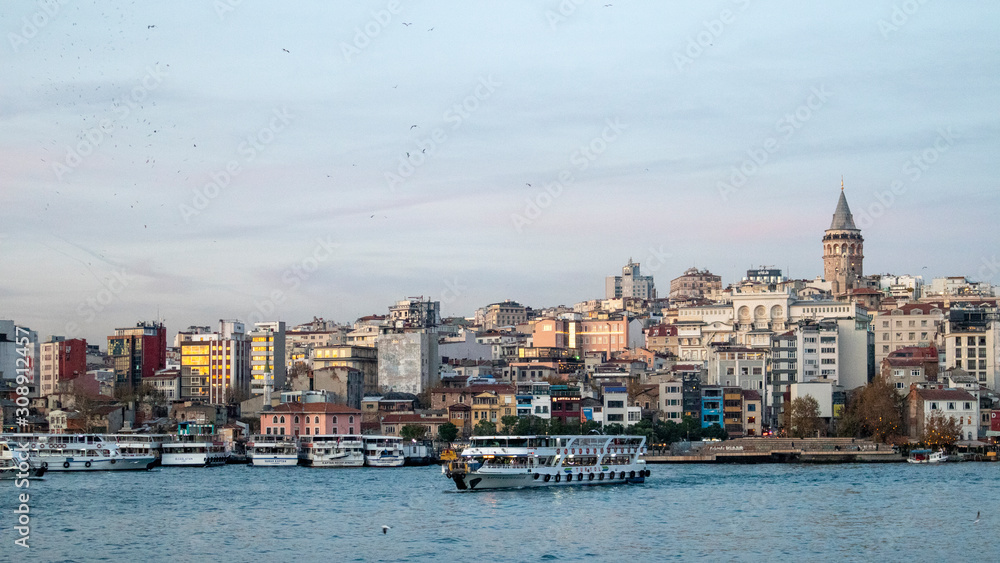 View of Istanbul with the Galata Tower