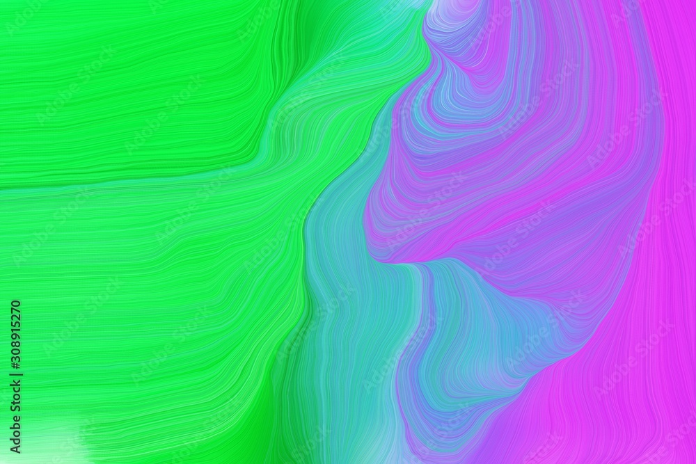 colorful modern curvy waves background illustration with medium orchid, vivid lime green and corn flower blue color colorful modern curvy waves background illustration with medium orchid, vivid lime green and corn flower blue color
