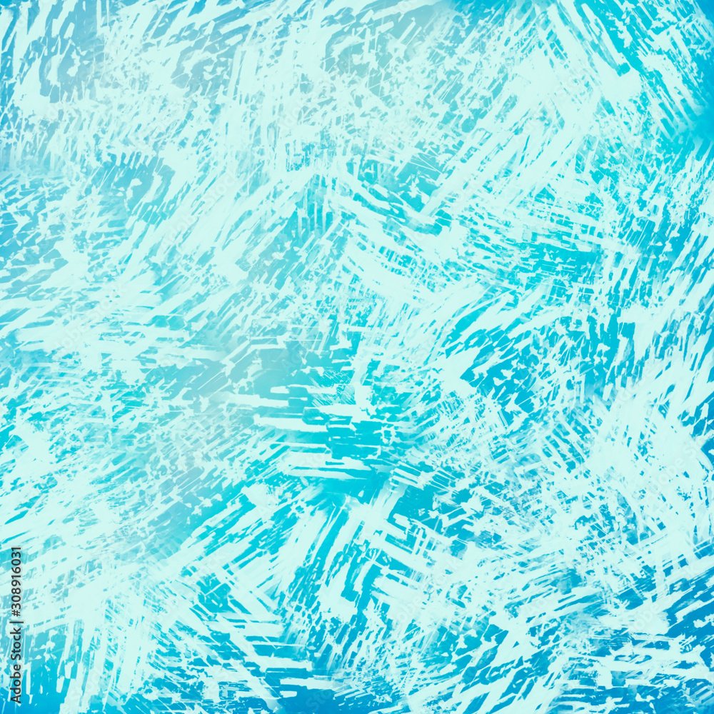 Textural background, imitation of wool, brush strokes, blue background with a gradient, winter wallpaper, imitation of frozen water