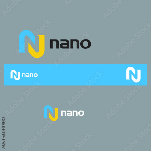 Initial / Letter N for logo design inspiration - Vector