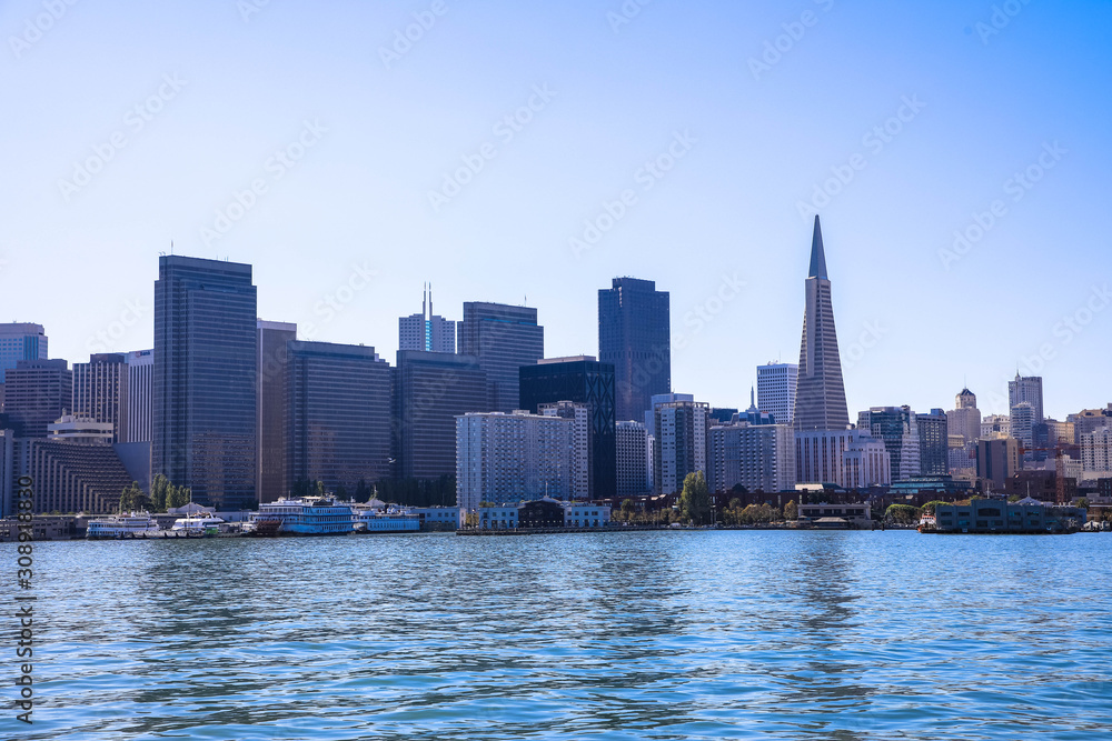 Obraz premium Schöne Ansicht des Stadtzentrums in San Francisco