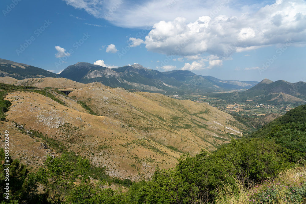 Naklejka premium Landscape near Mormanno, Calabria