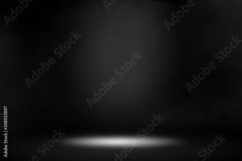 Texture dark concentrate floor with mist or fog