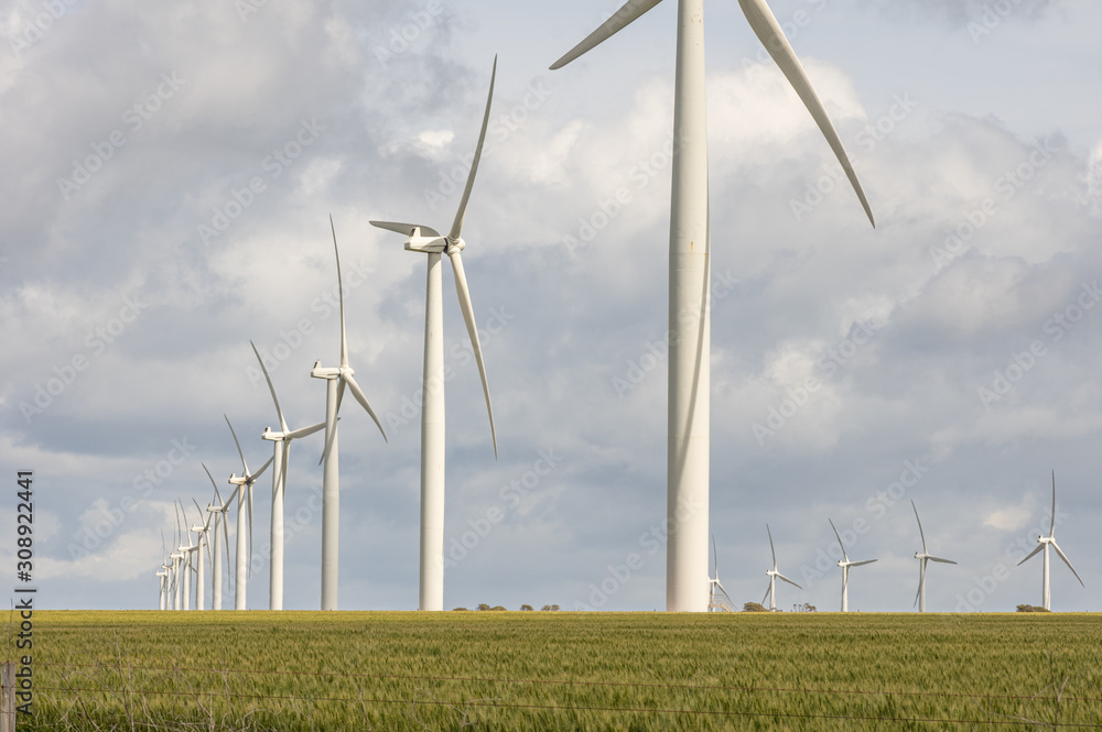 Wind Farm in rural South Australia provides green alternative energy Wind Farm in rural South Australia provides green alternative energy