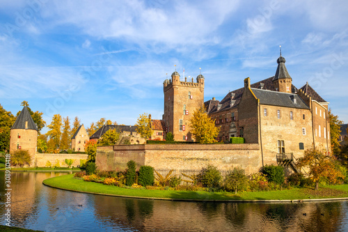 Huis Bergh Castle on a sunny Autumn day in &#39;s Heerenberg, The Netherlands
