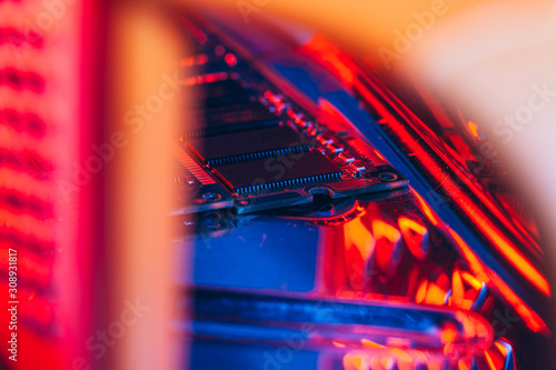 computer random access memory (RAM)  close up photo