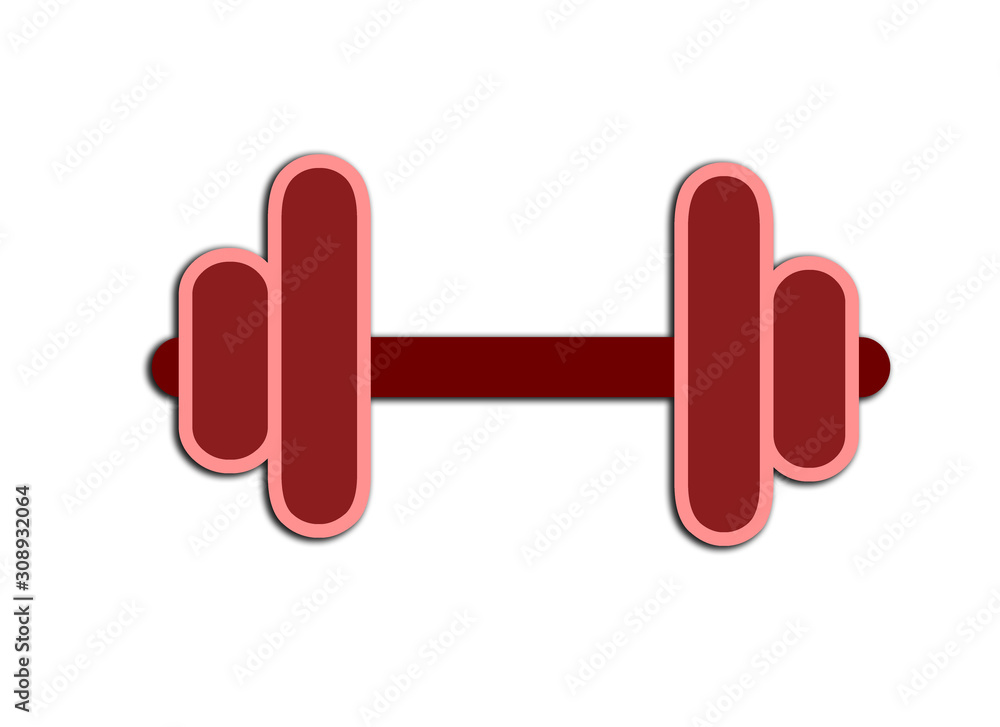 dumbbells isolated on white background dumbbells isolated on white background