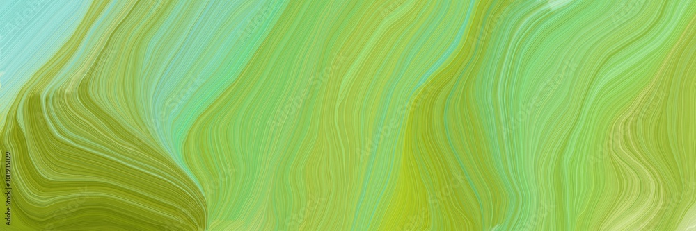 dynamic horizontal banner. smooth swirl waves background design with pastel green, yellow green and pastel blue color dynamic horizontal banner. smooth swirl waves background design with pastel green, yellow green and pastel blue color
