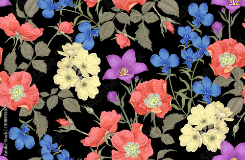 Floral seamless pattern.