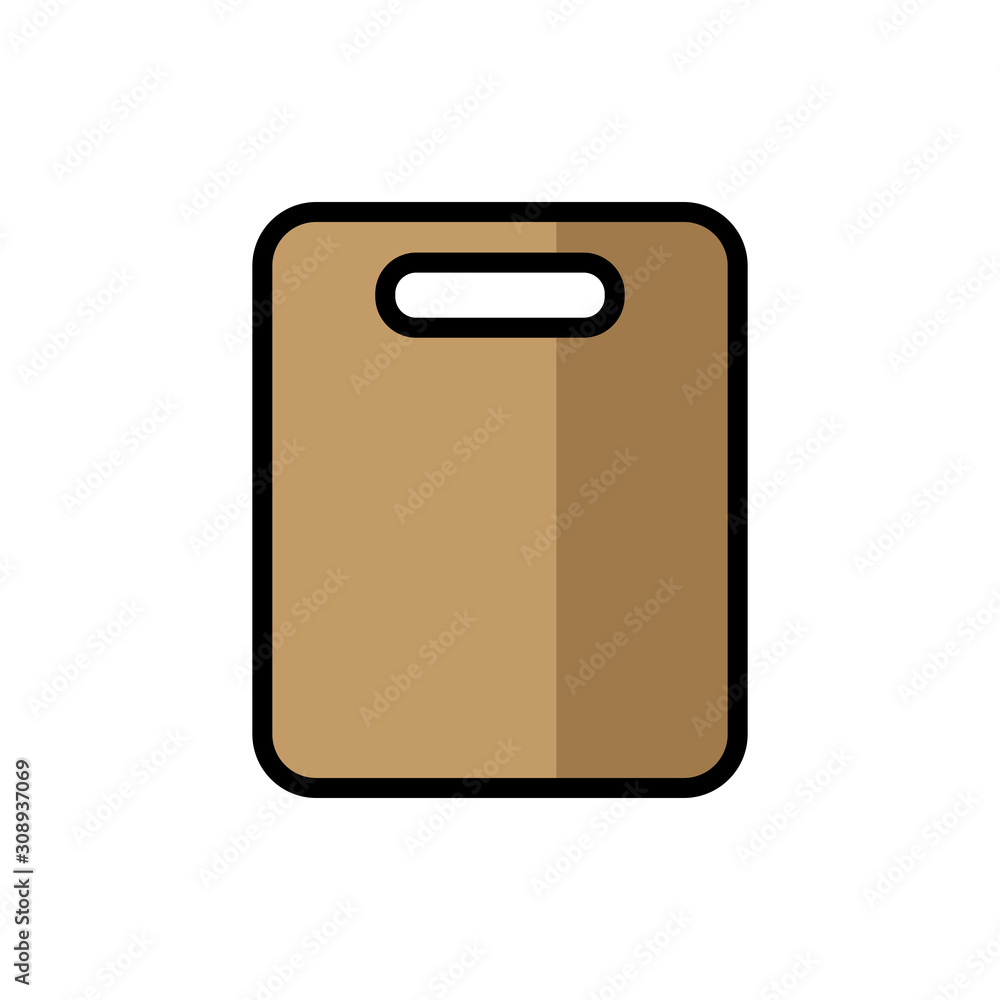 cutting board - kitchen utensils icon vector design template cutting board - kitchen utensils icon vector design template