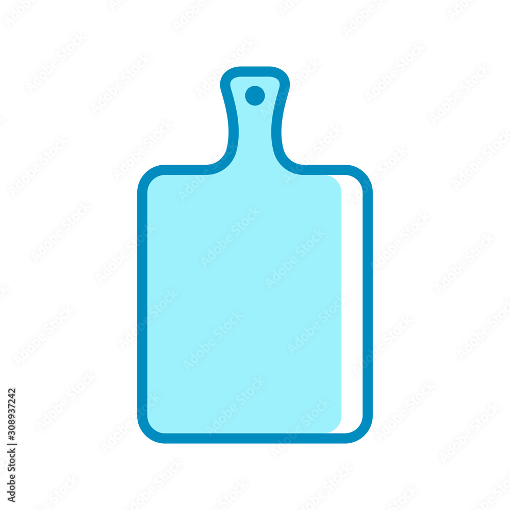 cutting board - kitchen utensils icon vector design template cutting board - kitchen utensils icon vector design template