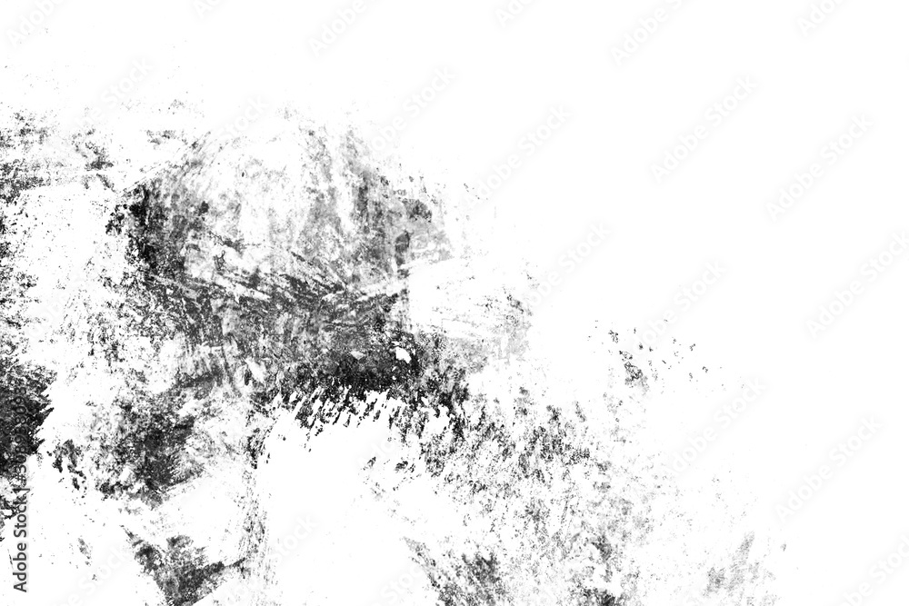 Grunge black and white texture. Abstract monochrome  background pattern of cracks, chips, scratches, stains, scuffs. Vintage old surface